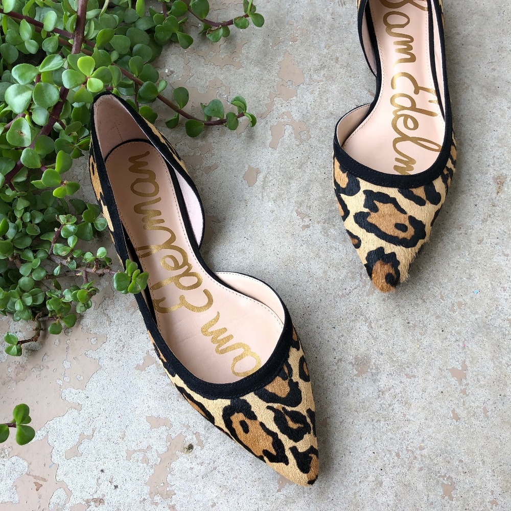 Sam Edelman Rena Half d'Orsay Calf Hair Flat